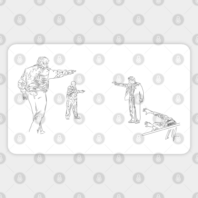 Reservoir Dogs: Mexican Outline Sticker by 51Deesigns